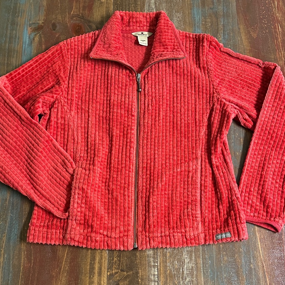 Woolrich Jacket Size Small 100% Cotton Soft Color Winter Coral Wash/Worn 2x